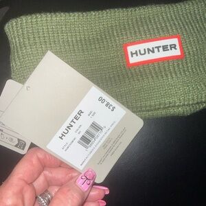 Hunter Dark Green Knit fleece lined Headband NWT